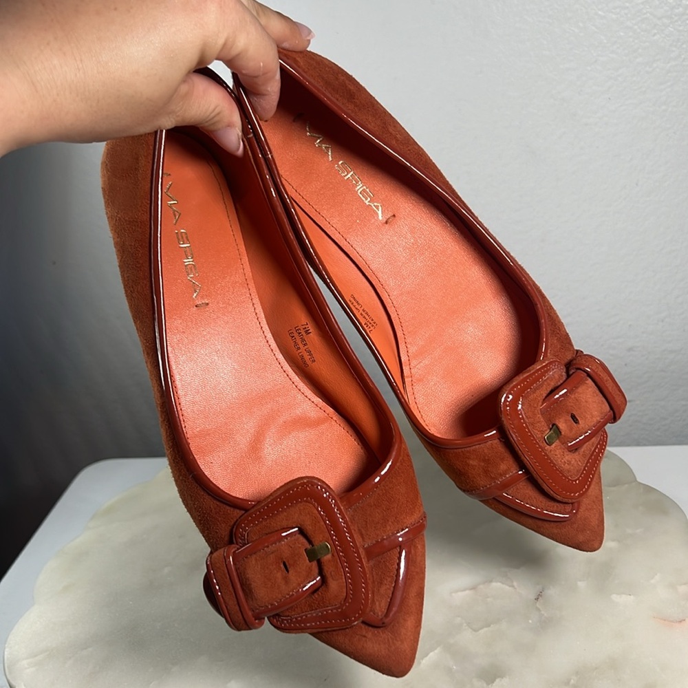 Via Spiga Deandra Buckle Flats Sz. 7.5 M - Picture 5 of 10